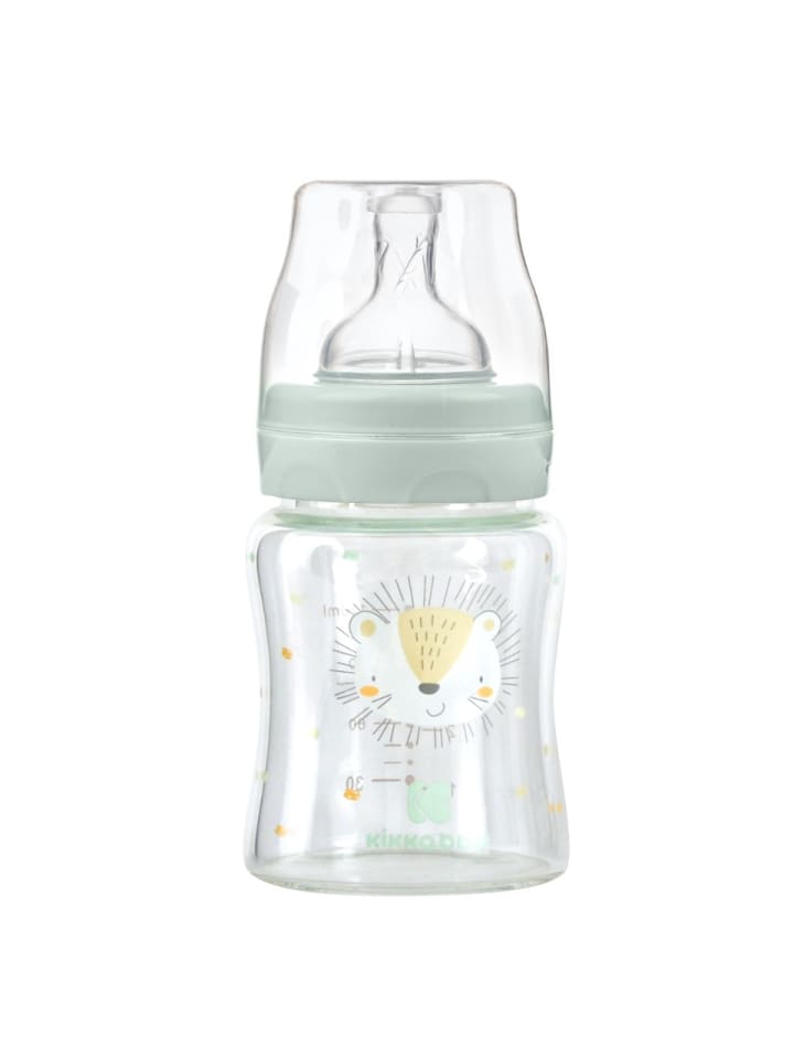 Kikkaboo Baby Glasflasche 120 ml in grün günstig kaufen onesize