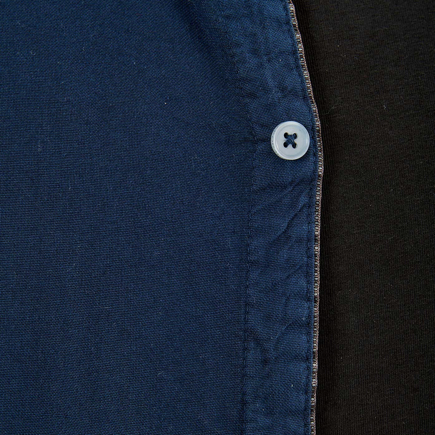 TOMEK  Chemise bleu marine homme 100% coton bio