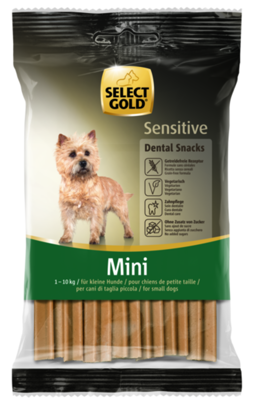 SELECT GOLD Snacks SELECT GOLD Sensitive Dental Snacks für kleine Hunde 2x99 g
