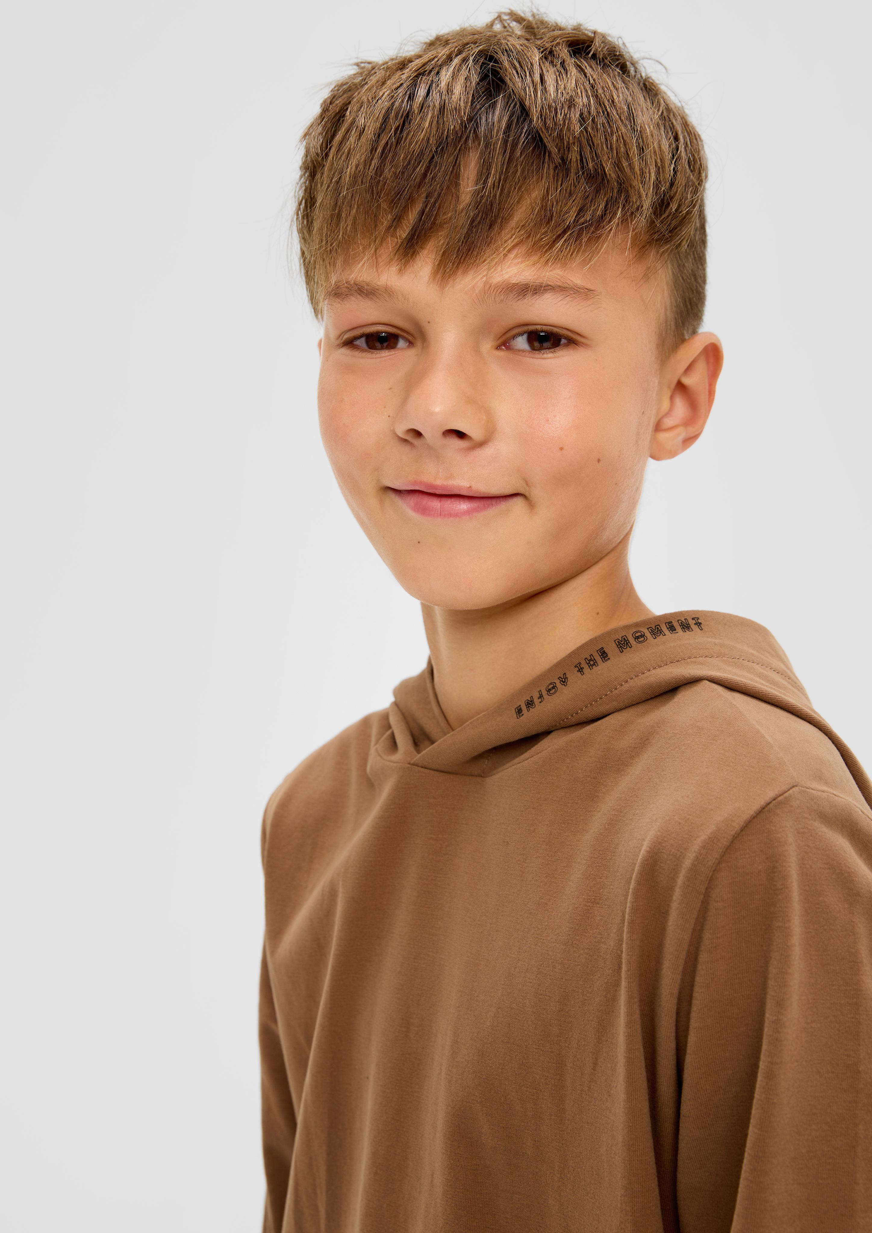 Longsleeve mit Kapuze  2134084-8480