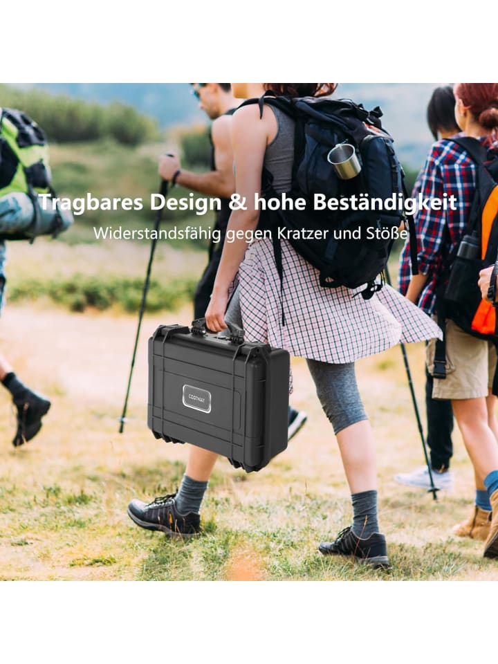 COSTWAY Hartschalen-Kamerakoffer in Schwarz günstig kaufen onesize