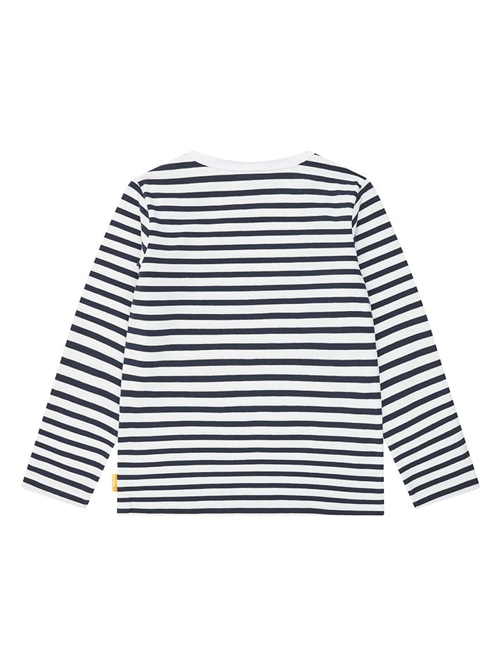 Steiff Longsleeve in Weiß/ Dunkelblau günstig kaufen