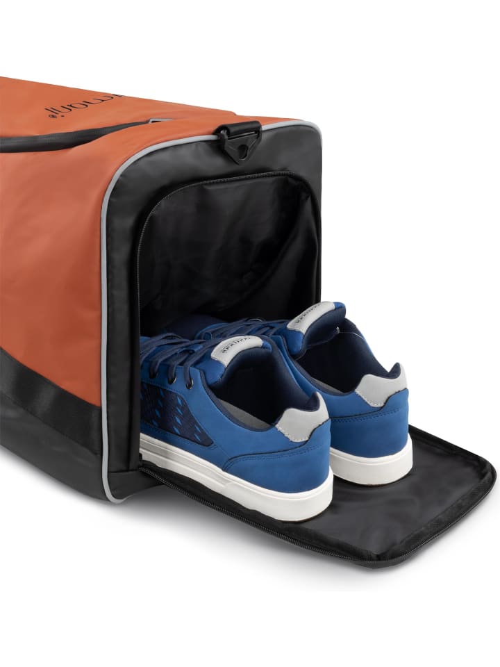 normani Sport- und Reisetasche mit Rucksackfunktion 90 l Nordpass in Orange günstig kaufen onesize