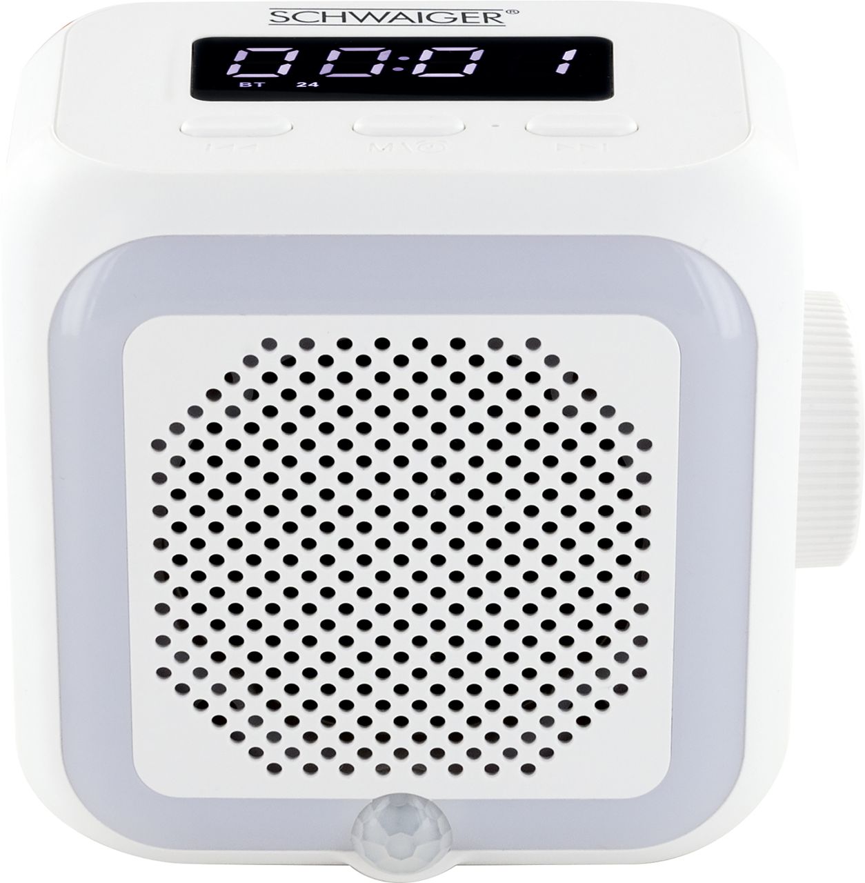 Schwaiger Steckdosenradio mit Lichtsensor und Beleuchtung