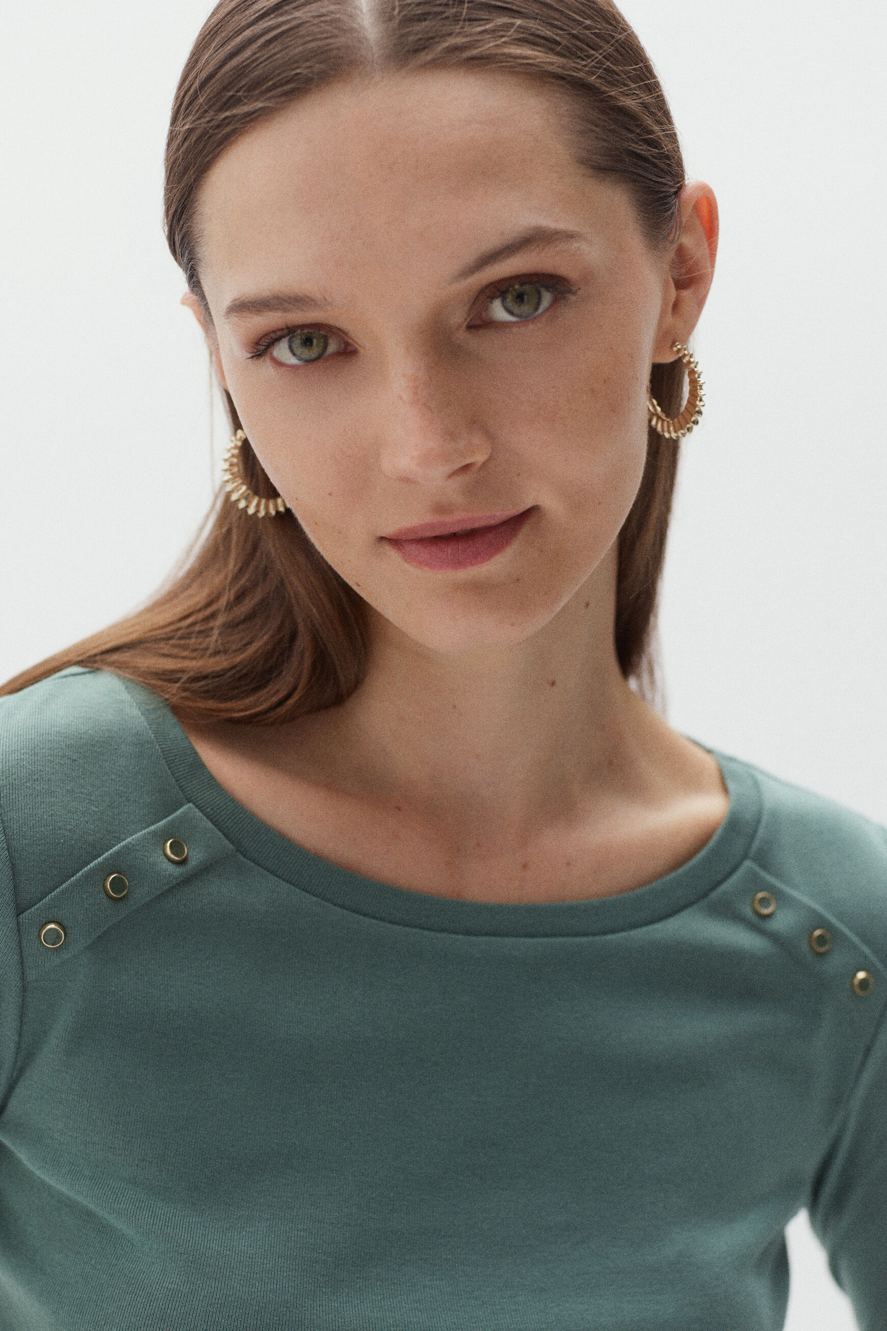 t-shirt esther vert clair femme