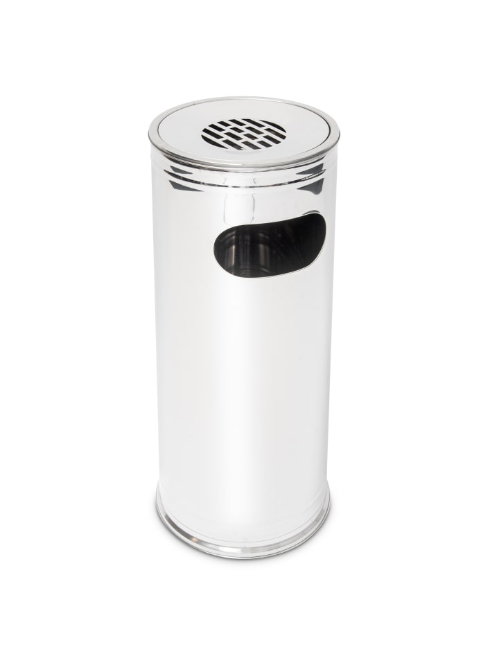 relaxdays Standaschenbecher in Silber - (H)75 cm günstig kaufen onesize