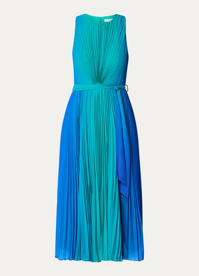 Vestido midi plisado con estampado tie-dye degradado Simara de Phase Eight