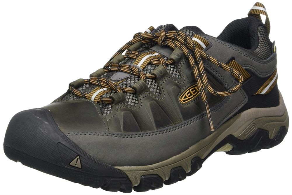 KEEN Freizeit Schnürer schwarz TARGHEE III WP M-BLACK OLIVE/GOL