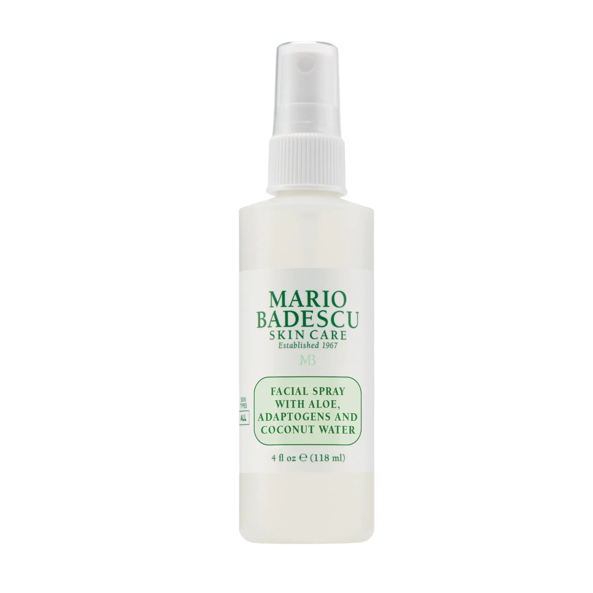 Σπρέι προσώπου Mario Badescu με αλόη, προσαρμογόνα και καρύδα, 118 ml
