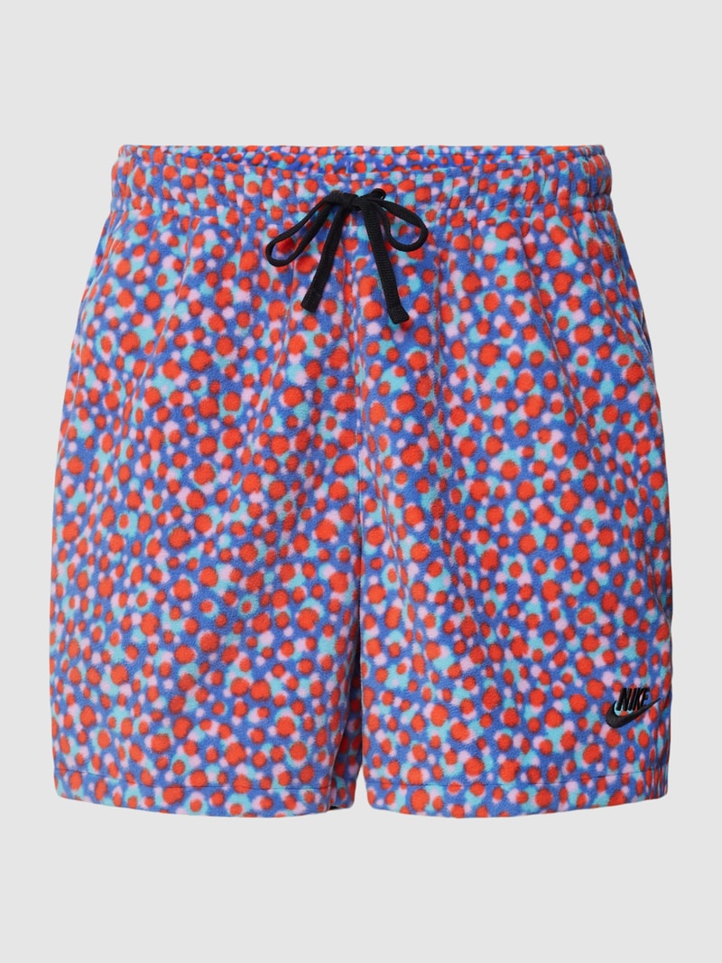 Shorts mit Allover-Muster Modell 'CLUB' in pink