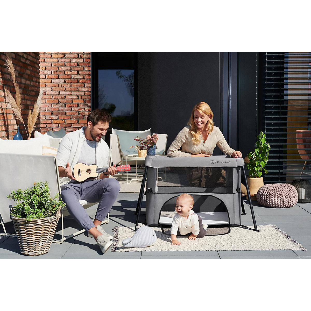 Kinderbett 2 in 1 MOVI, rosa