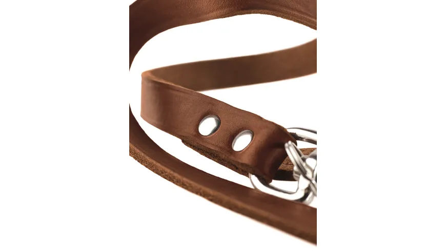 Hunter Verstellbare Führleine cognac 13 mm/200 cm