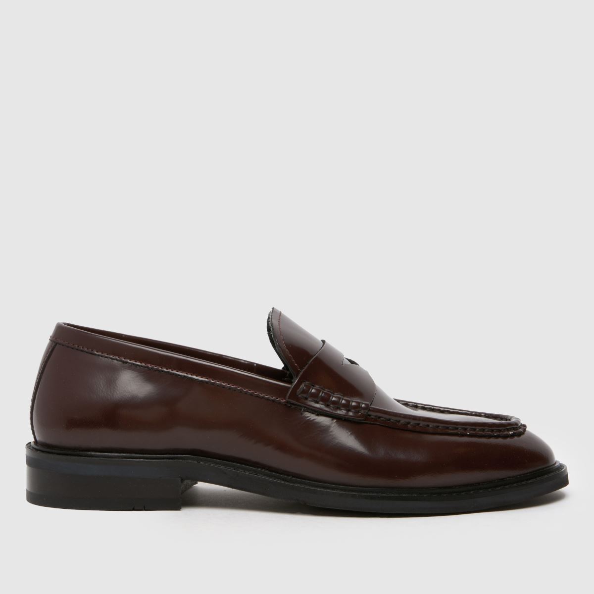 Schuh Rhodes – vinröda loafers i läder