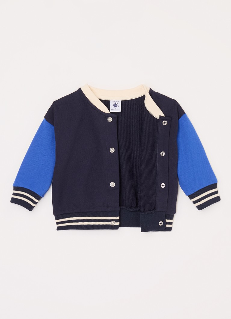 Jachetă de trening Petit Bateau cu logo brodat