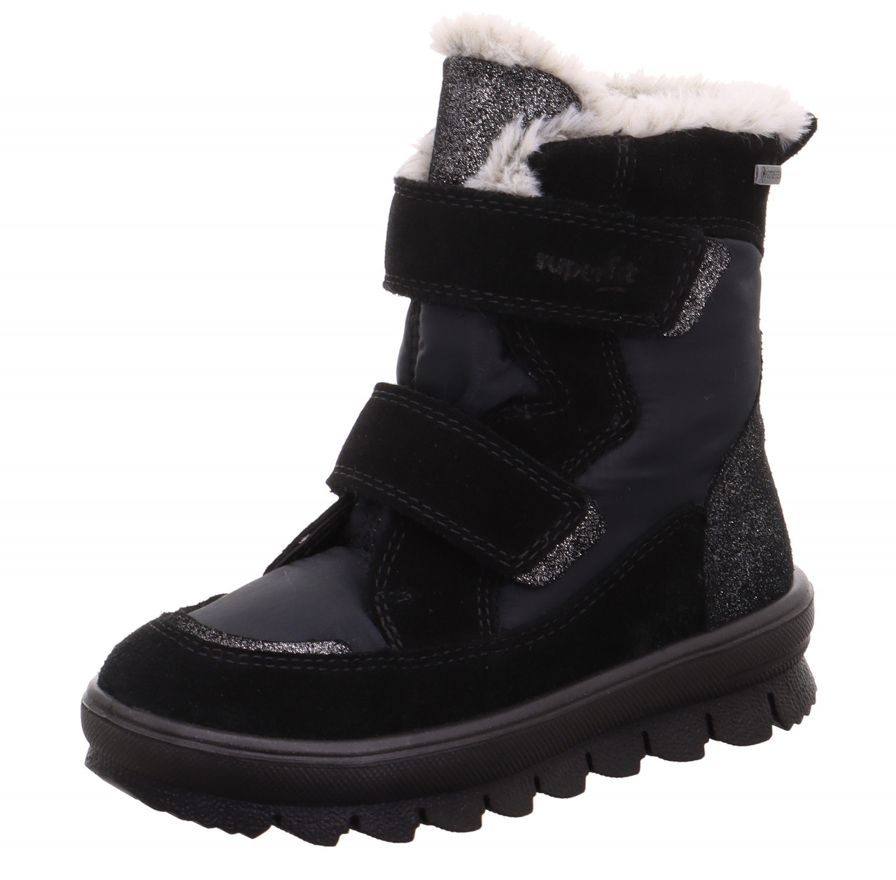 FLAVIA - Schwarz Boots mit Klettverschluss