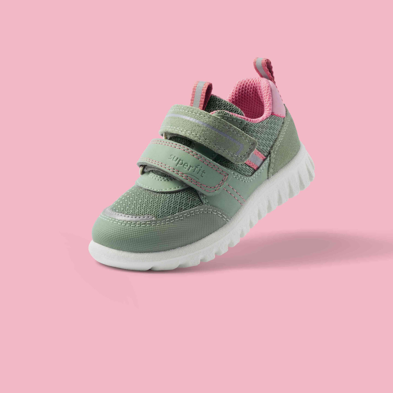 SPORT7 MINI - Hellgrün/RosaSneaker low mit Klettverschluss