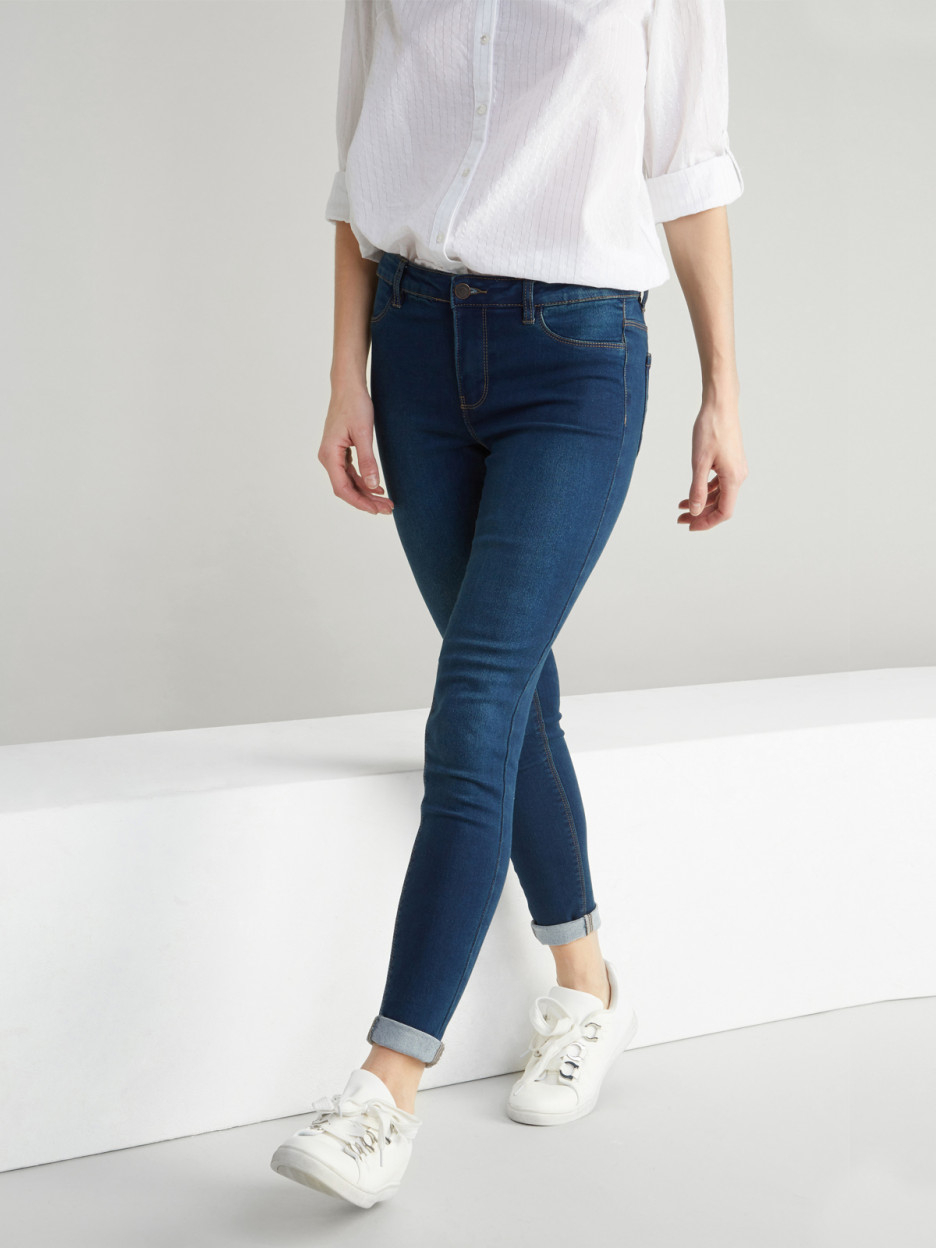 Jegging taille basse denim brut femme | La Halle