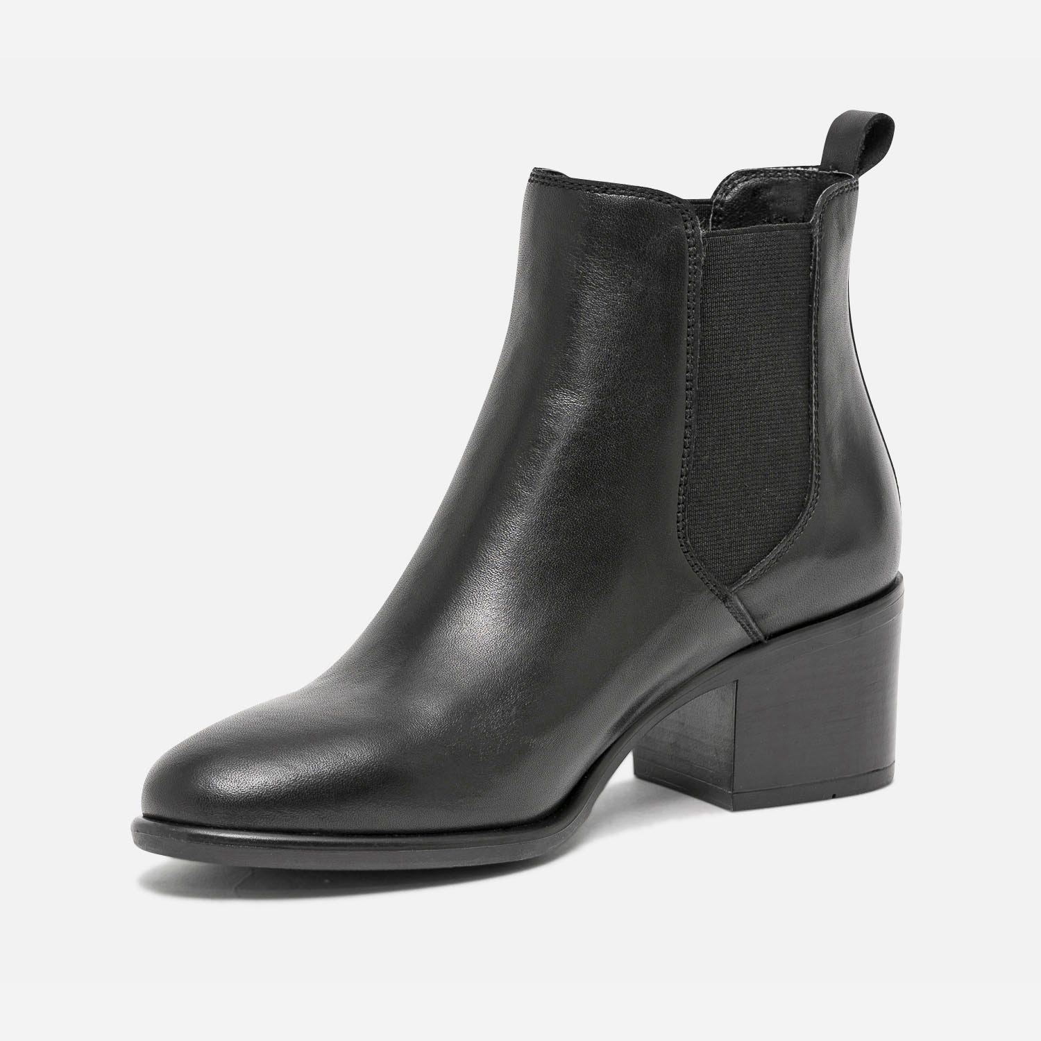 Chelsea boots noir en cuir