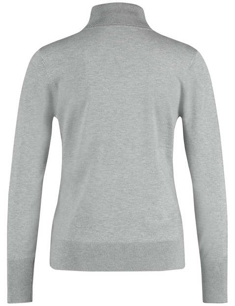 Basic Feinstrick-Pullover mit Turtleneck