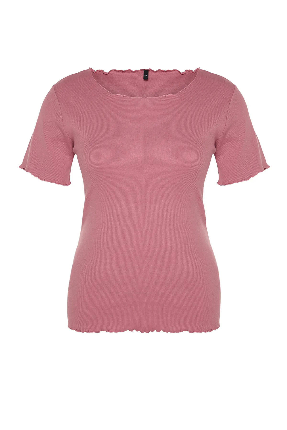 Trendyol Curve  Dusty Rose Camisole-Strickbluse in Übergröße