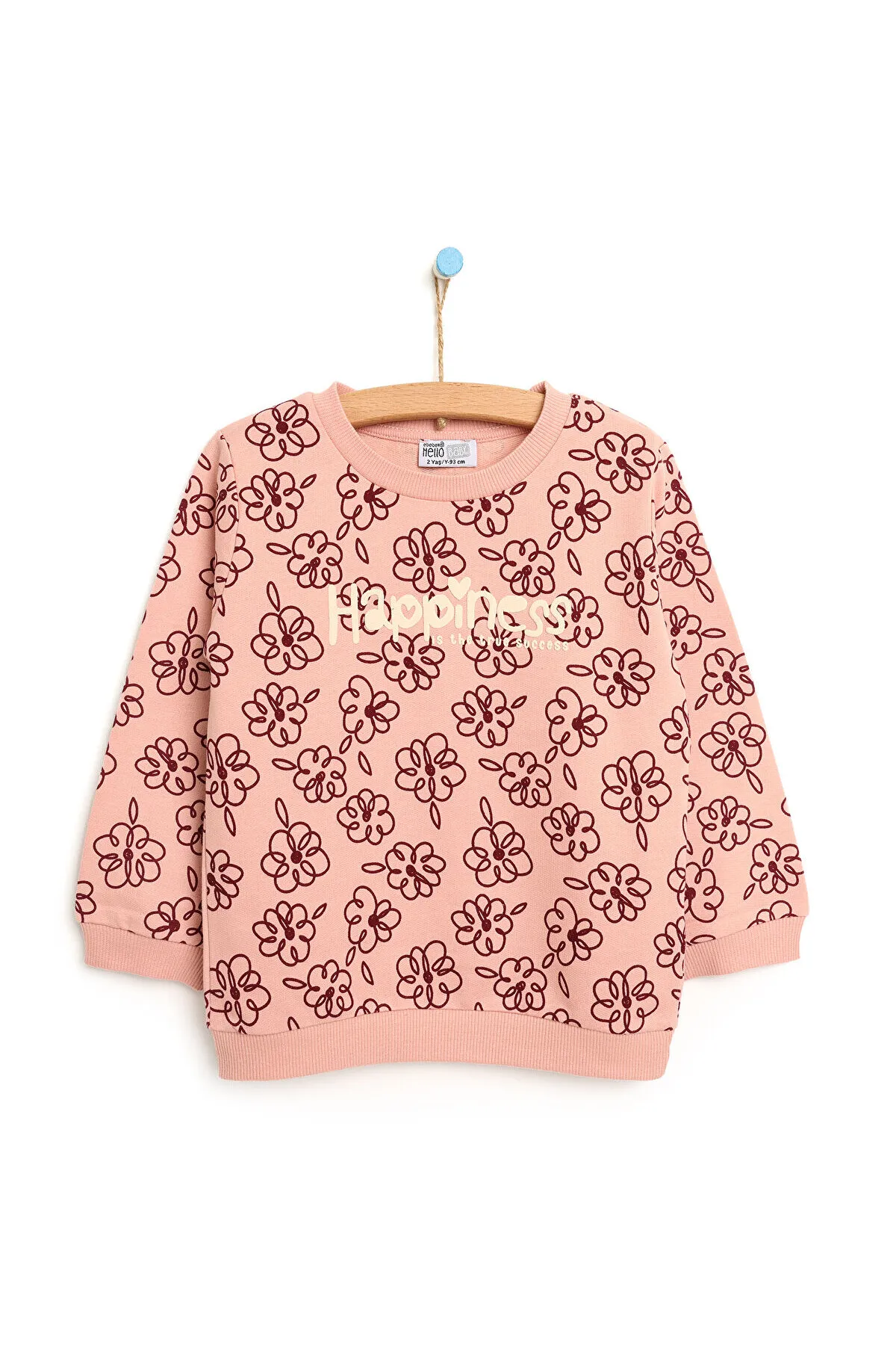 HelloBaby by ebebek  HelloBaby Basic-Sweatshirt mit Blumenmuster für Babys