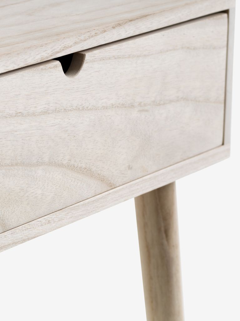 ILBRO ILBRO nattbord med 1 skuff, naturfarget