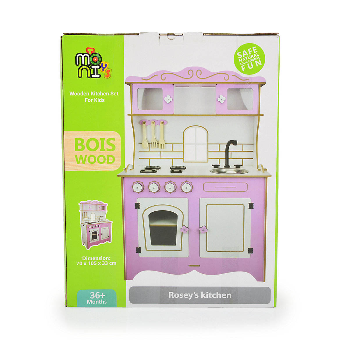 Kinder-Holzküche Rosey CG39, Herd, Backofen Spielküchen