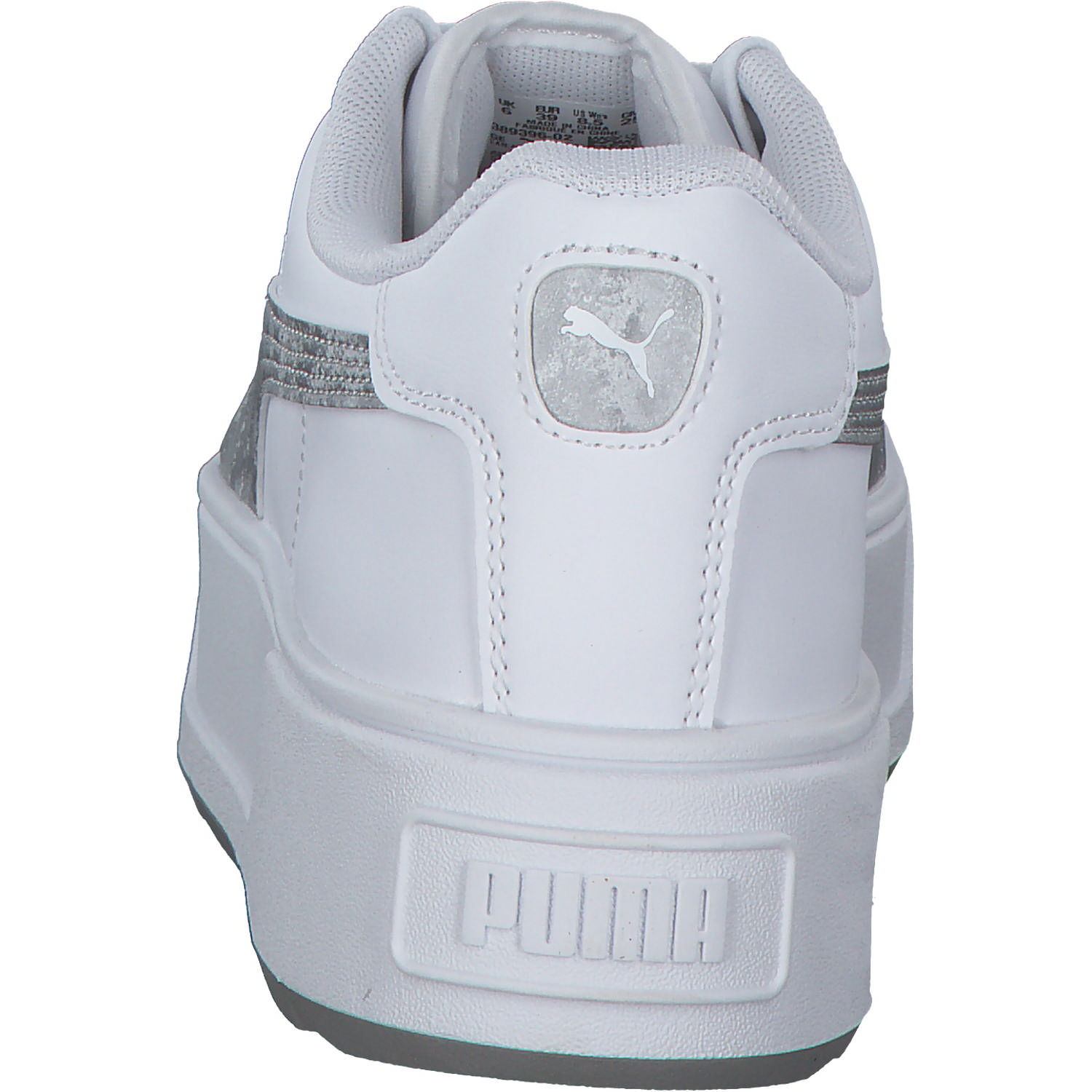 Puma Karmen Space Metallics 389396, Schnürschuhe, Damen, white/matte silver