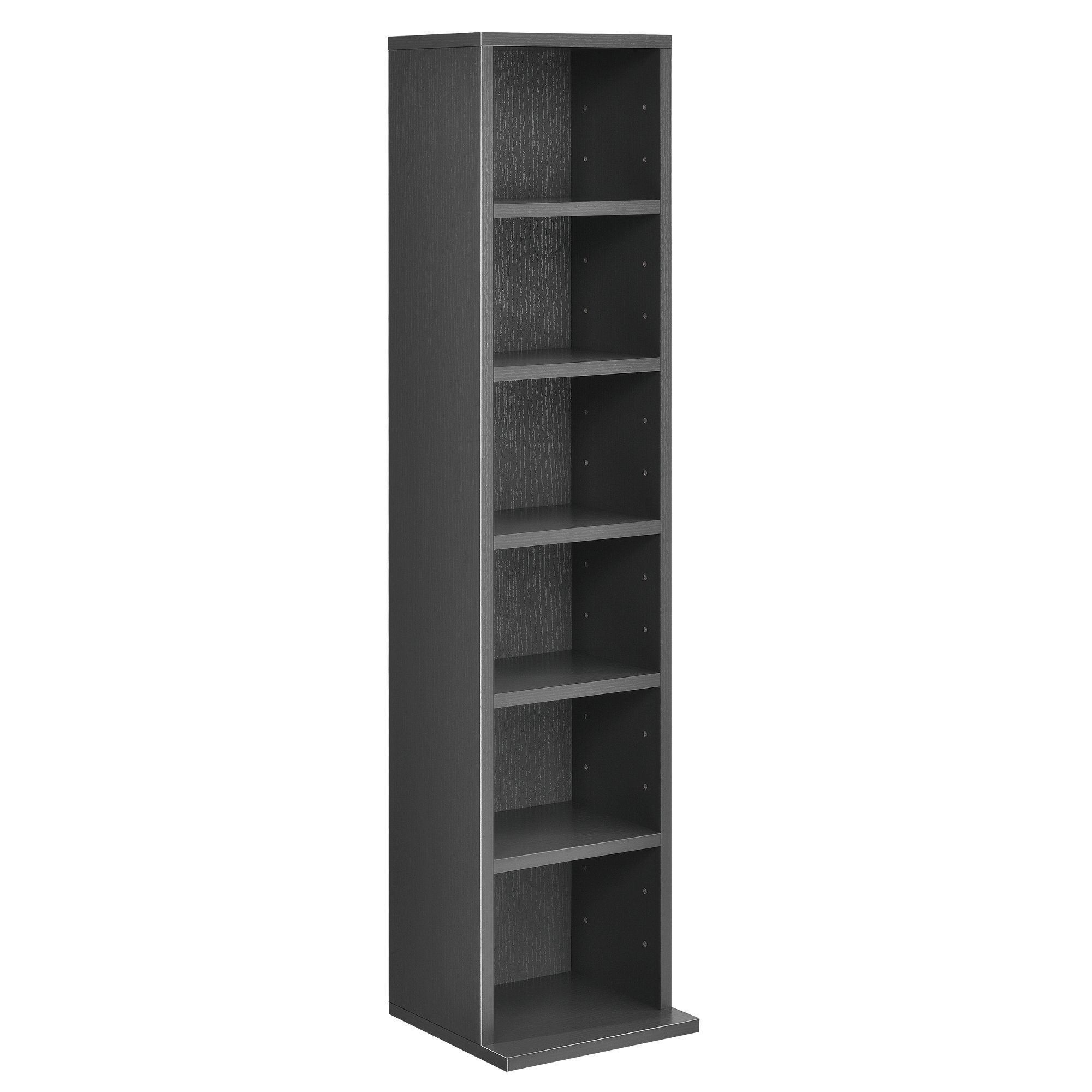 en.casa CD-Regal, Aventoft 6 Fächer Standregal Höhe 90cm