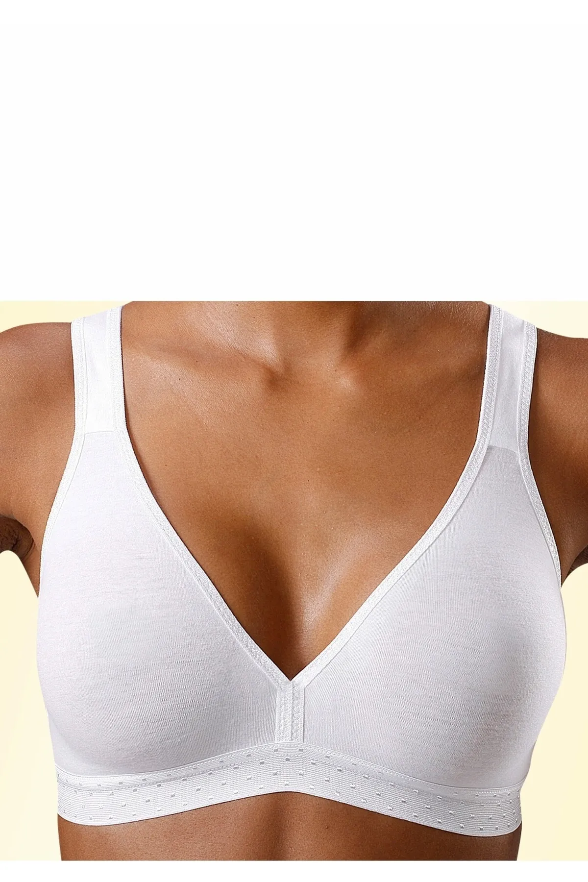 PETITE FLEUR  Sport-BH - Weiß - Unifarben