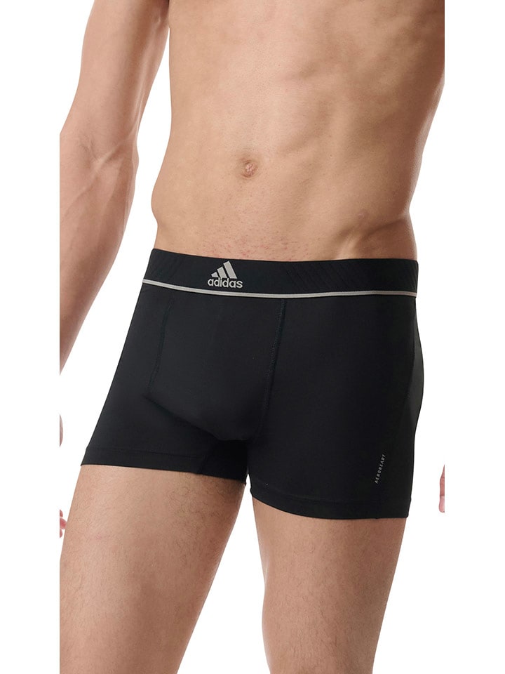 adidas 3er-Set: Boxershorts in Schwarz/ Grau/ Anthrazit günstig kaufen