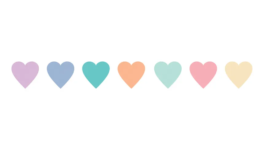 Rayher Washi Tape Candy Hearts 15mm x 10m 10 m