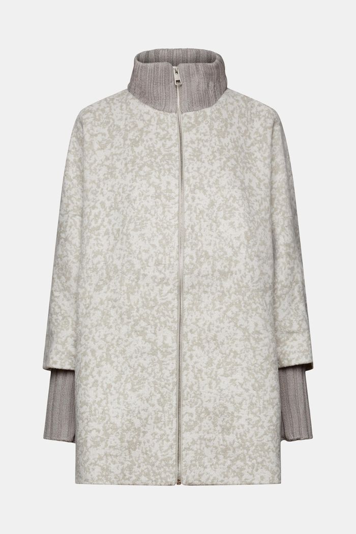 Recycelt: Lange strukturierte Jacke