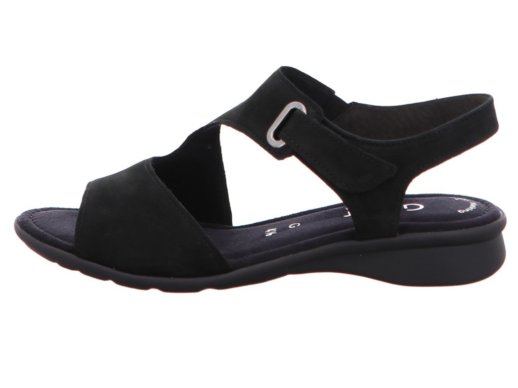 GABOR Komfort Sandalen schwarz Gabor Comfort Riemchensandale 26.063.47