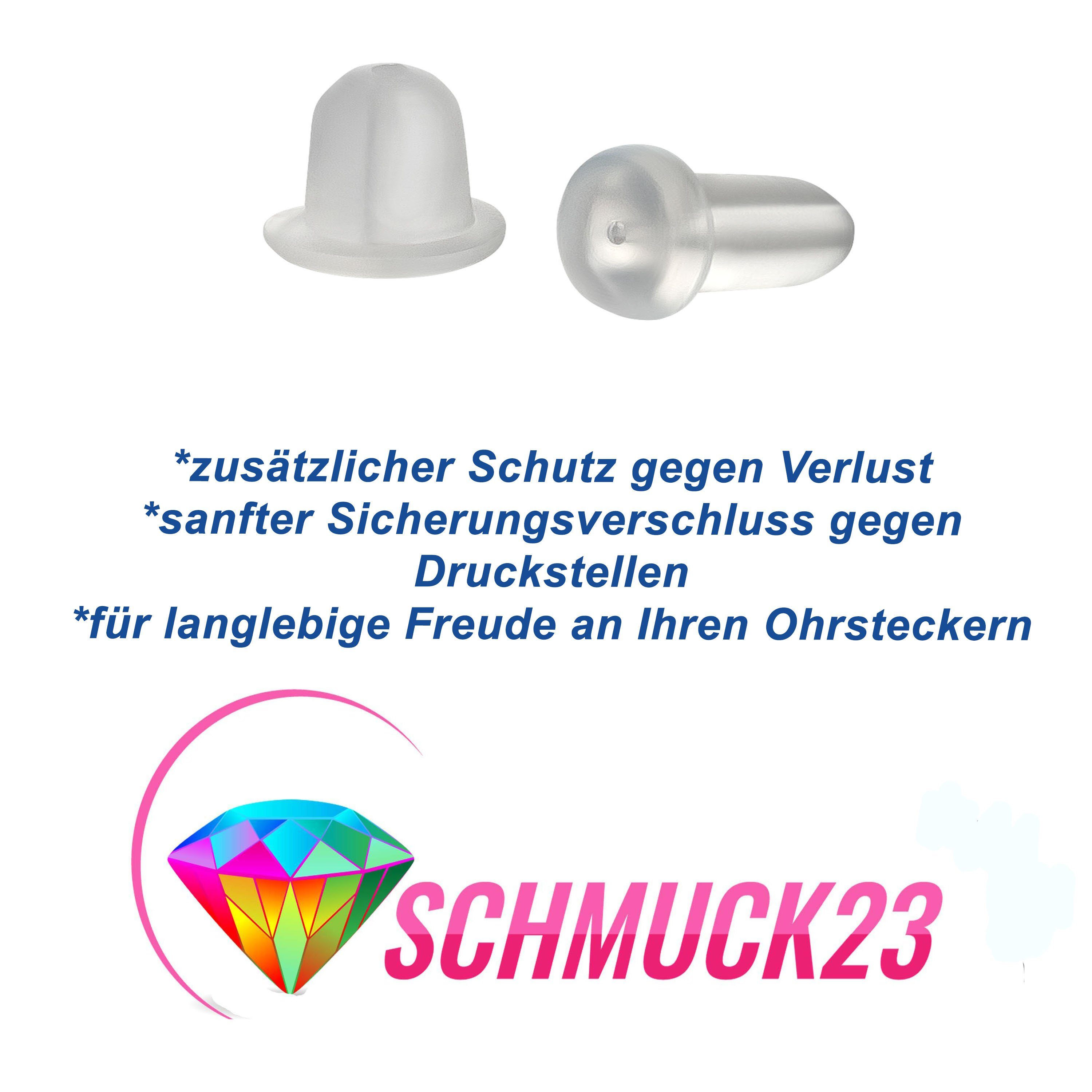 schmuck23 Paar Ohrstecker Kinder Ohrringe Weihnachten Nikolaus 925 Silber Mädchen Ohrstecker, Mädchen Kinderschmuck echte Silberohrringe, Sicherheitsverschluss