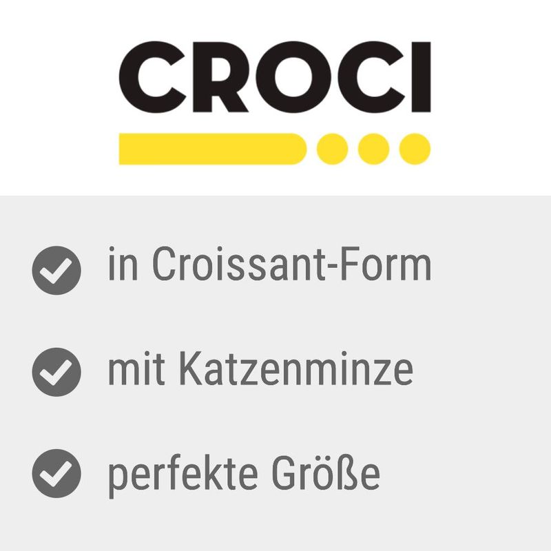 Croci Bakery Street Croissant mit Katzenminze