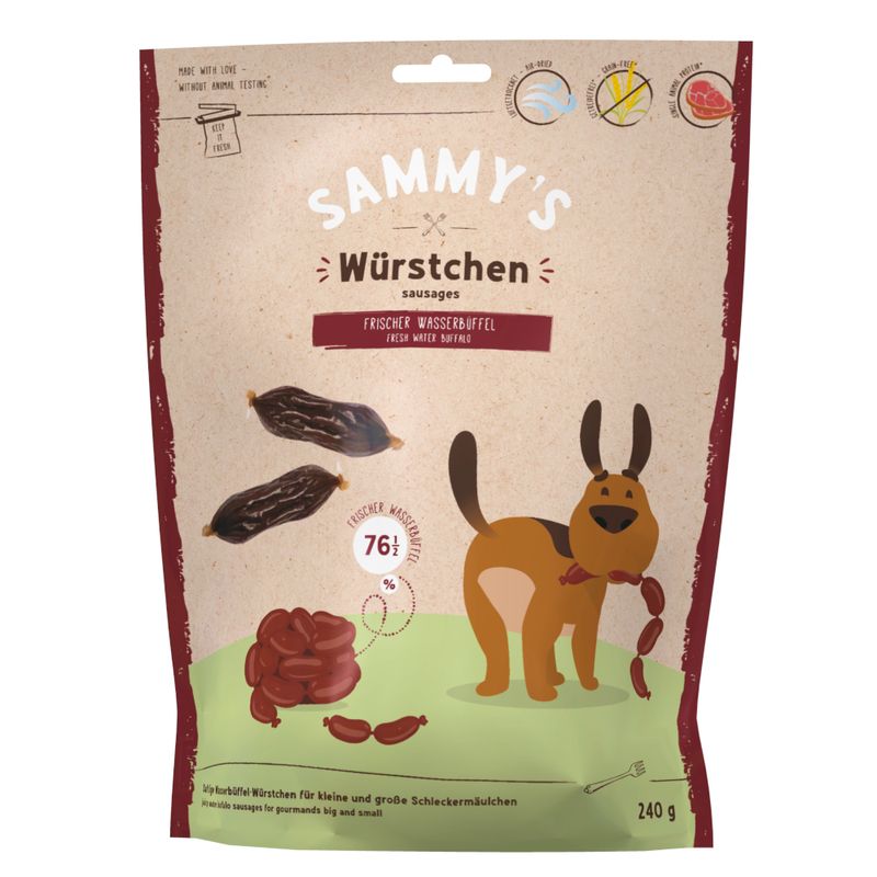 Sammy's Würstchen mit Wasserbüffel