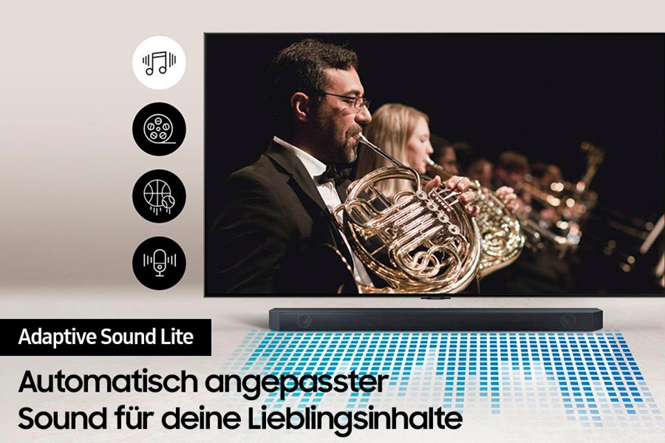 Samsung HW-Q64GC Soundbar (340 W, 3.1-Kanal Sound System,Dolby Atmos & DTS:X,Adaptive Sound Lite)
