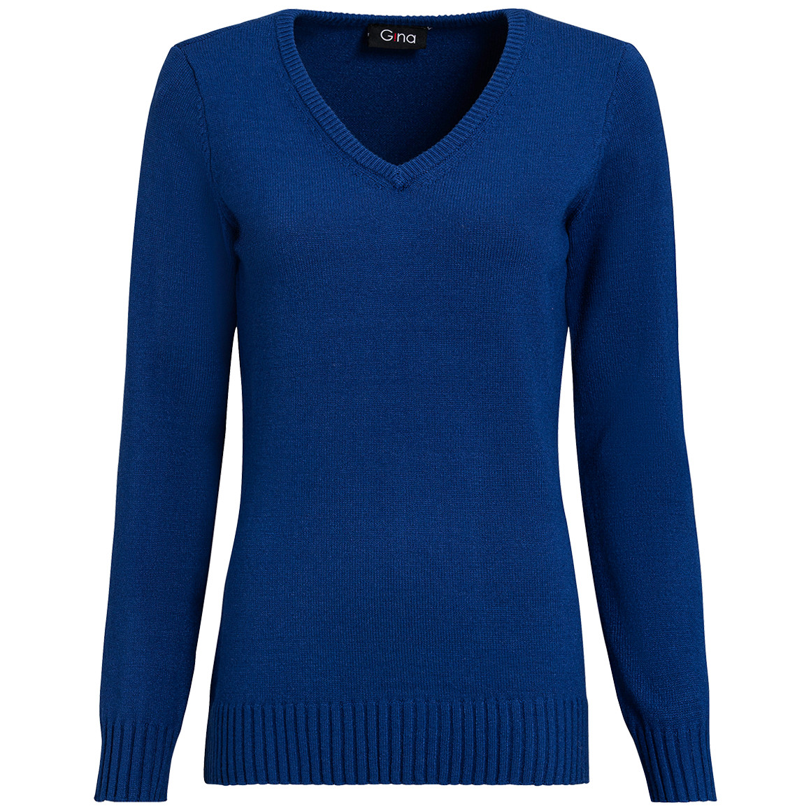 Damen Feinstrickpullover mit V-Ausschnitt