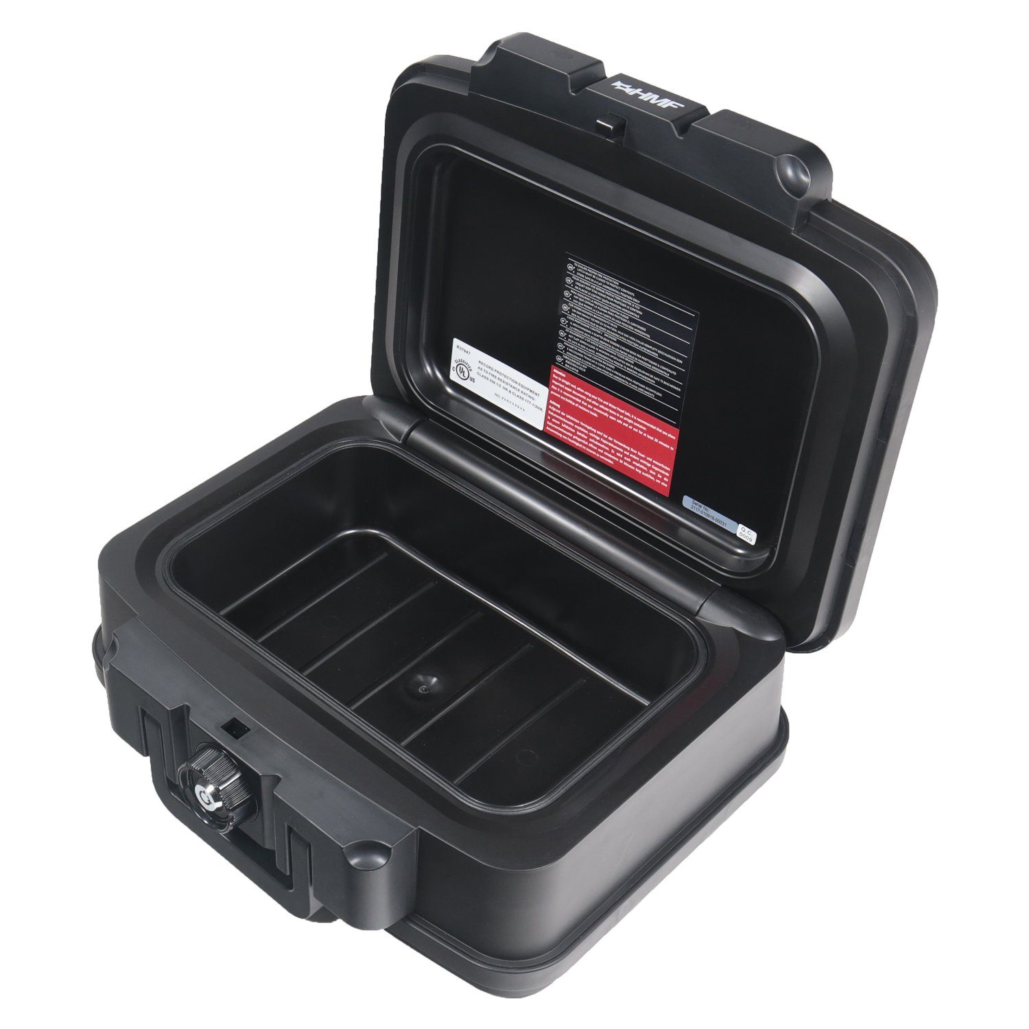 HMF Geldkassette Feuerfeste Dokumentenbox 25045, wasserdicht, DIN A5, 38,5 x 16,5 x 28 cm