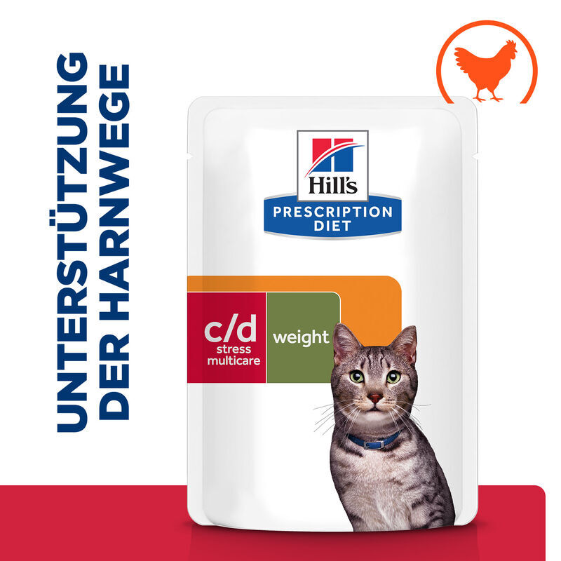 Hill's Urinary Hill's Prescription Diet c/d Urinary Stress + Metabolic mit Huhn 24x85 g