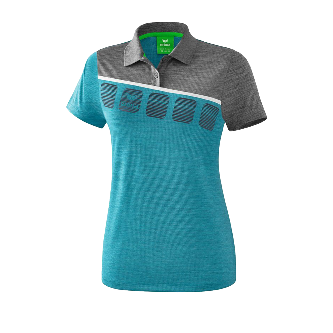 Erima 5-C Poloshirt Damen Blau Grau