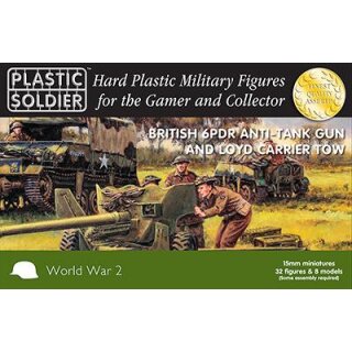 15mm WW2 British 6 pdr anti tank gun and Loyd carrier (4)