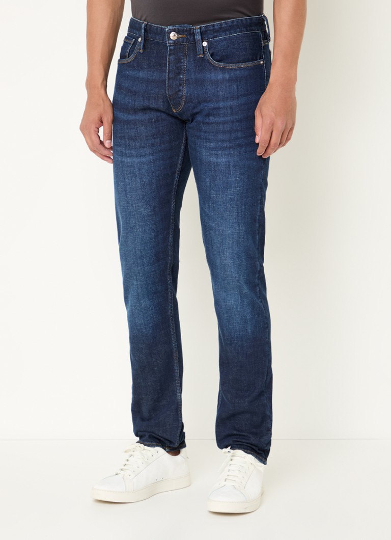 Calça jeans slim fit Emporio Armani com lavagem escura