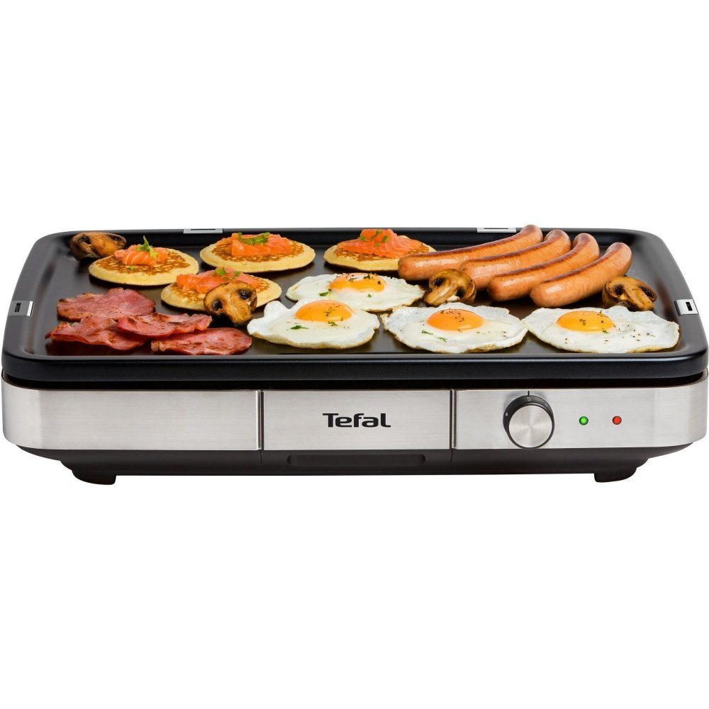 Tefal Tischgrill Maxi Plancha CB690D - Tischgrill - schwarz/silber