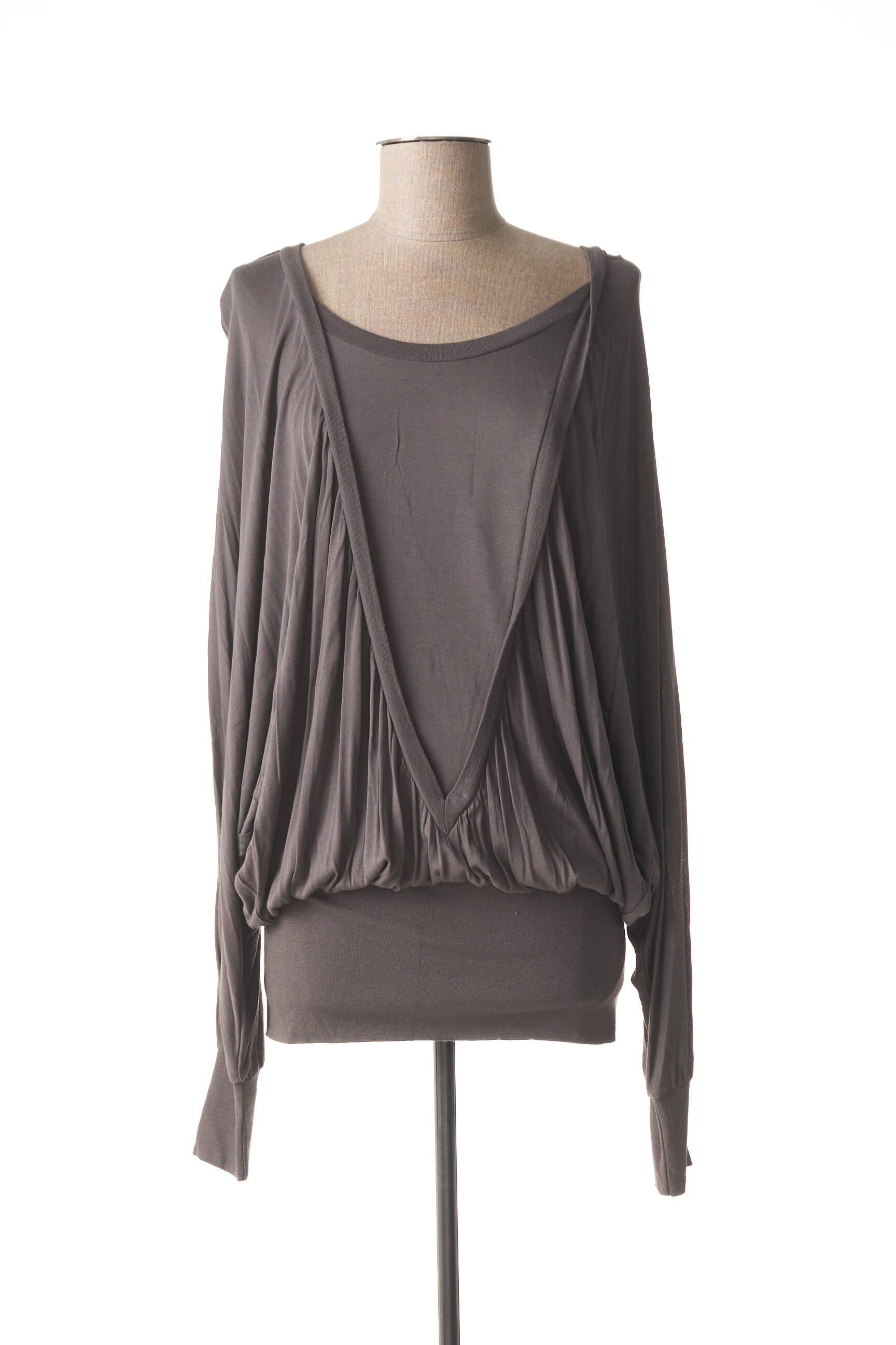 Designers Remix Collection Tuniquemanchelongue Femme couleur gris