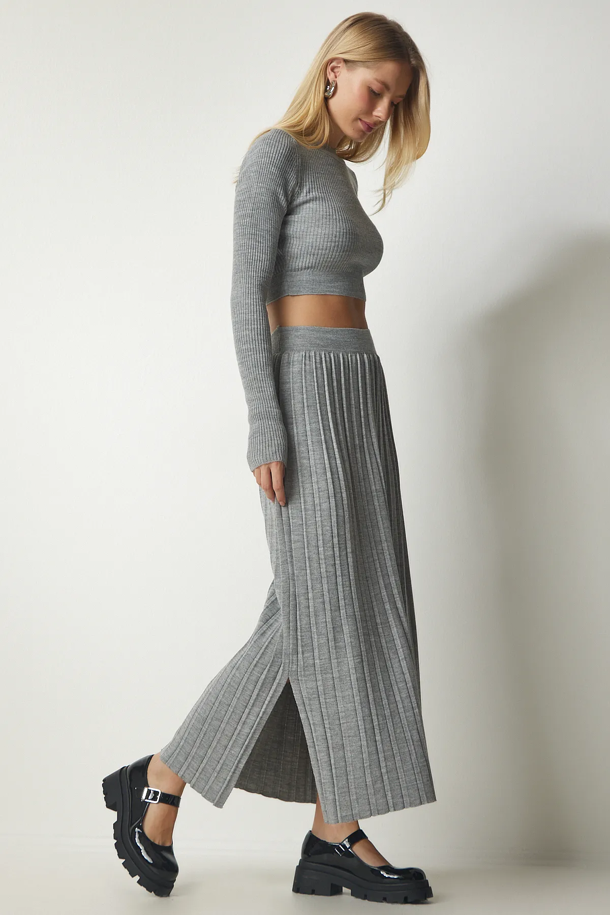 Happiness İstanbul  Zweiteiler - Grau - Regular Fit