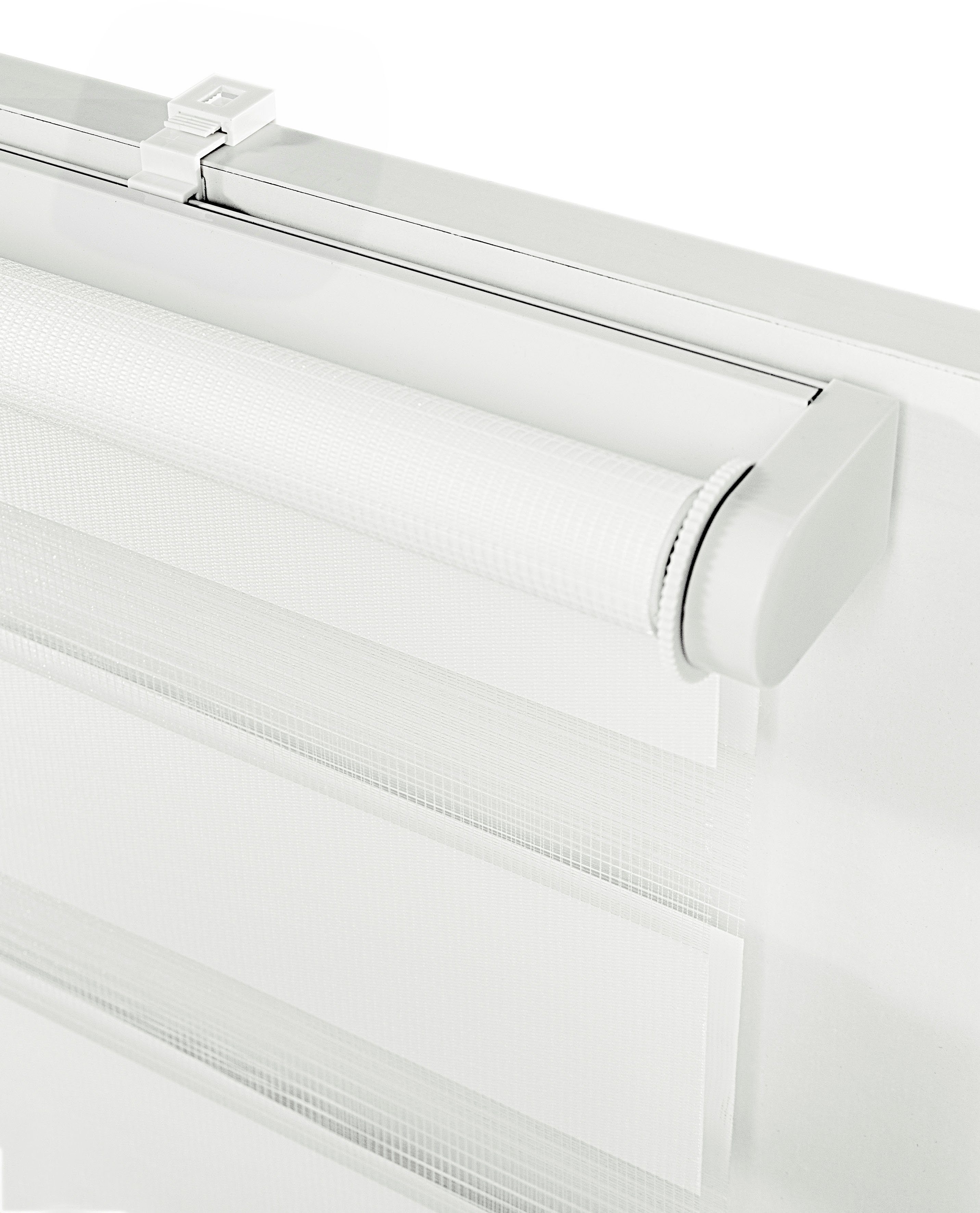 Doppelrollo Gracee, OTTO products, Lichtschutz, ohne Bohren, freihängend, Klemmfix, nachhaltig, recyceltes Polyester, schnurlos, monochrom, Klemmträger