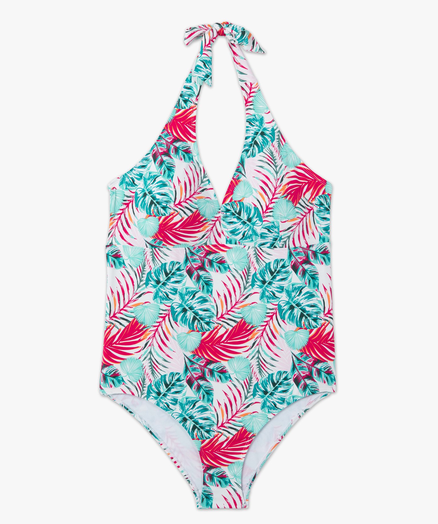 Maillot de bain femme grande taille 1 pièce imprimé feuillage imprime | GEMO