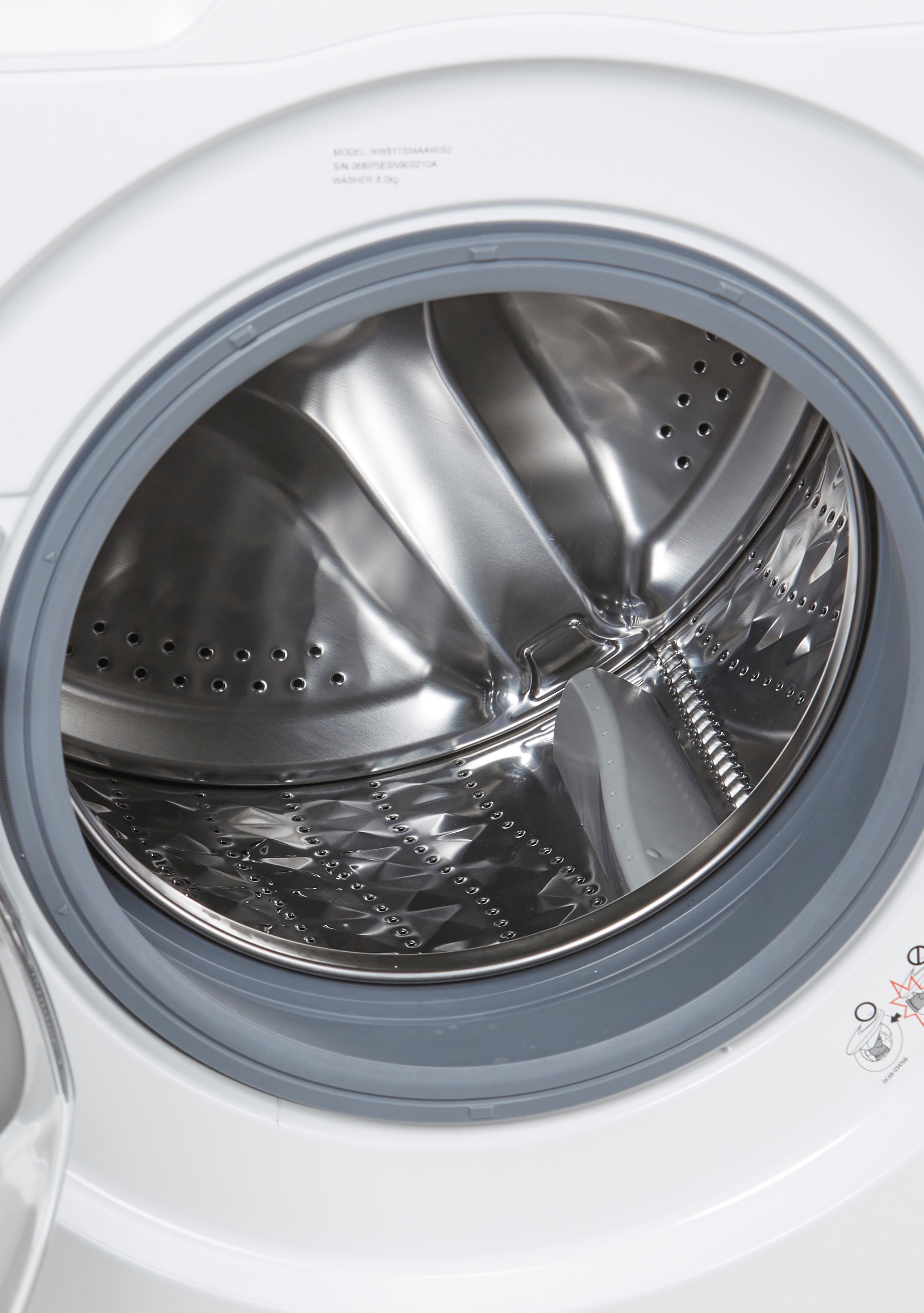 Samsung Waschmaschine WW5500T WW81T554AAW, 8 kg, 1400 U/min, AddWash™